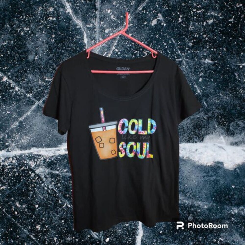 Cold like‎ my Soul Custom Black Size  L